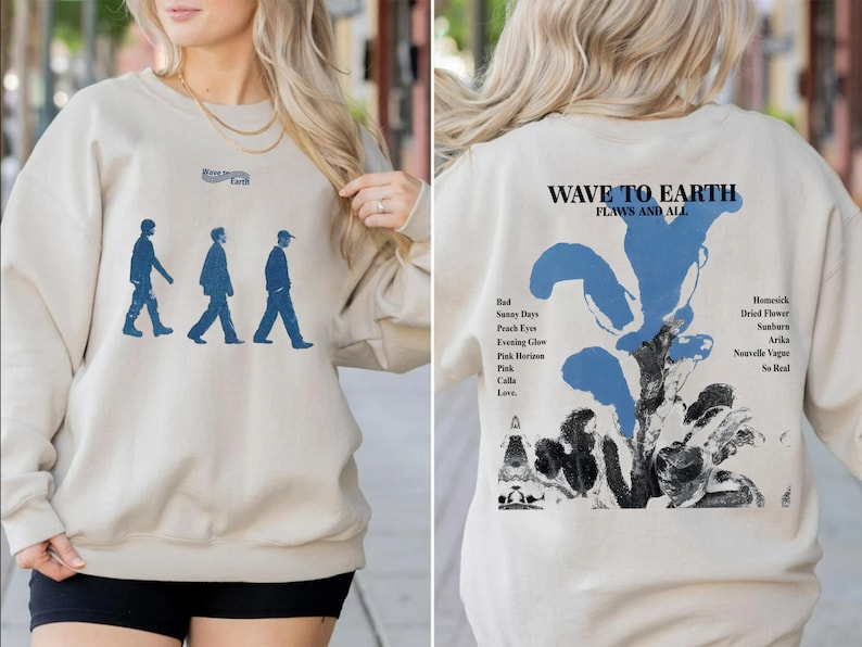 Wave To Earth Flaws And All Album Sweatshirt Wave To Earth Tour Shirt