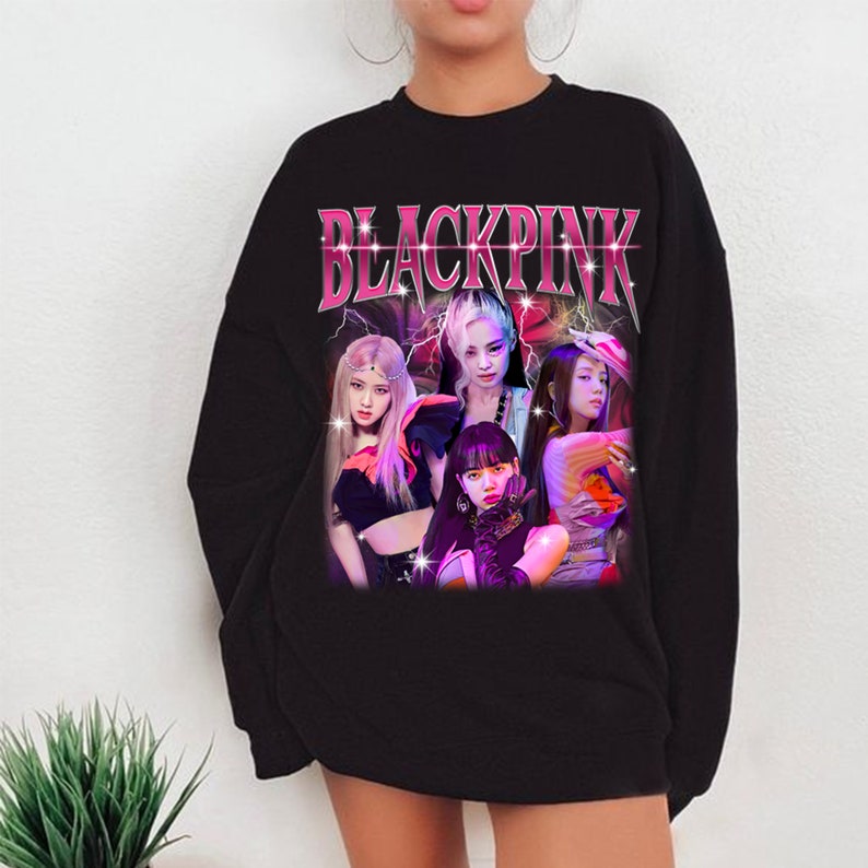 Vintage Blackpink Members Sweatshirt Blackpink World Tour Shirt