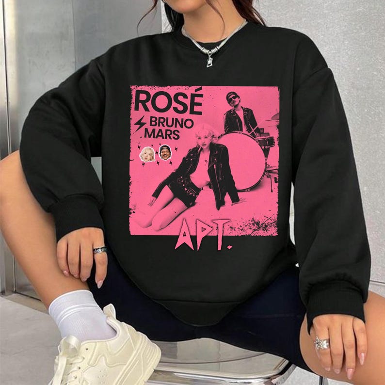 Rose Bruno Mars Apt Graphic Sweatshirt Rose Rosie Album Merch