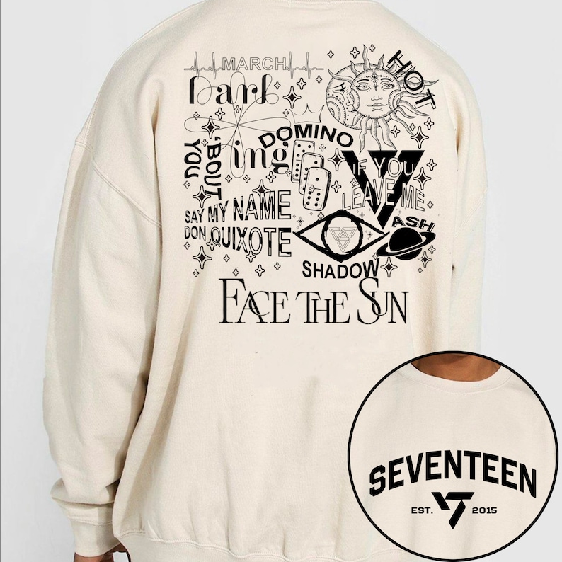Seventeen Track List Album 2025 Sweatshirt Face The Sun Track List Shirt