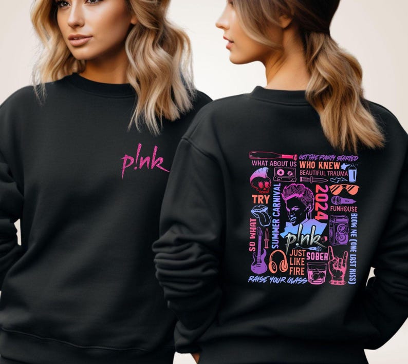P!Nk Pink Singer Summer Carnival Tour Shirt P!Nk Concert Sweatshirt