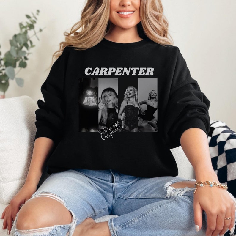 Sabrina Carpenter Crewneck, Cozy Unisex Sweatshirt, Casual Layer, Gift For Her, Chill Vibes, Music Lover Apparel
