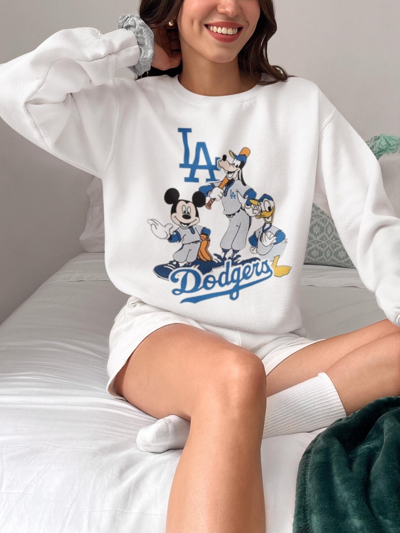 Mickey Mouse Dodgers 1958 Baseball Shirt Mickey Baseball Shirt