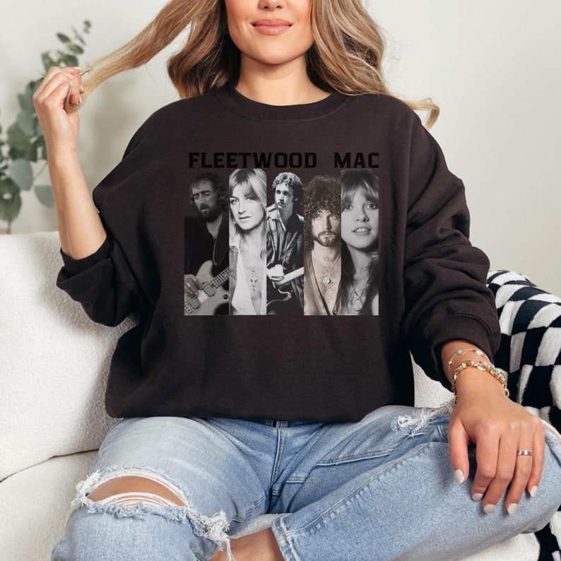 Fleetwood Mac Sweatshirt, Fleetwood Mac T-Shirt, Stevie Nicks Tee, Flower Sweatshirt, Fleetwood Mac