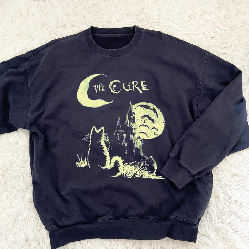 The Cure Sweatshirt, Retro The Cure Rock Band Music T-Shirt, The Cure Tour Shirt, Y2K Style Tee, Gift For Her