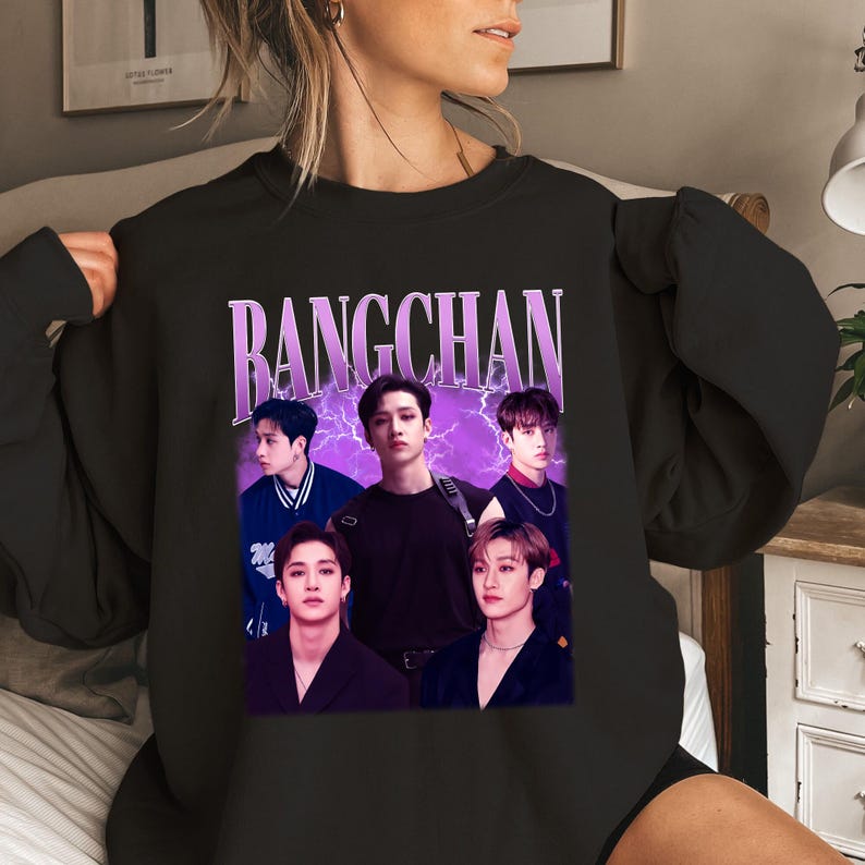 Vintage Stray Kids Bang Chan Shirt Stray Kids Domiate World Tour Shirt