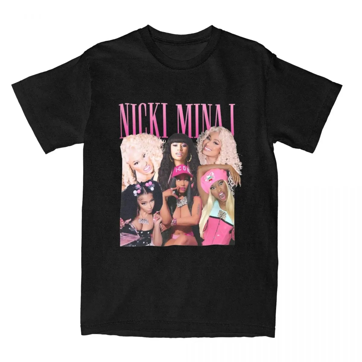 Sheruniverse Nicki Minaj Rapper Men’S Shirt Vintage O Neck Shirt Pure New Arrival Tops
