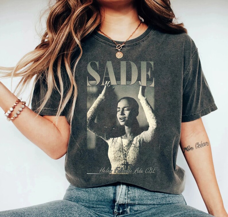 Sade Adu Shirt – Graphic Sade Adu Shirt, Sade Merch, Classic Style, Gift For Sade Fan