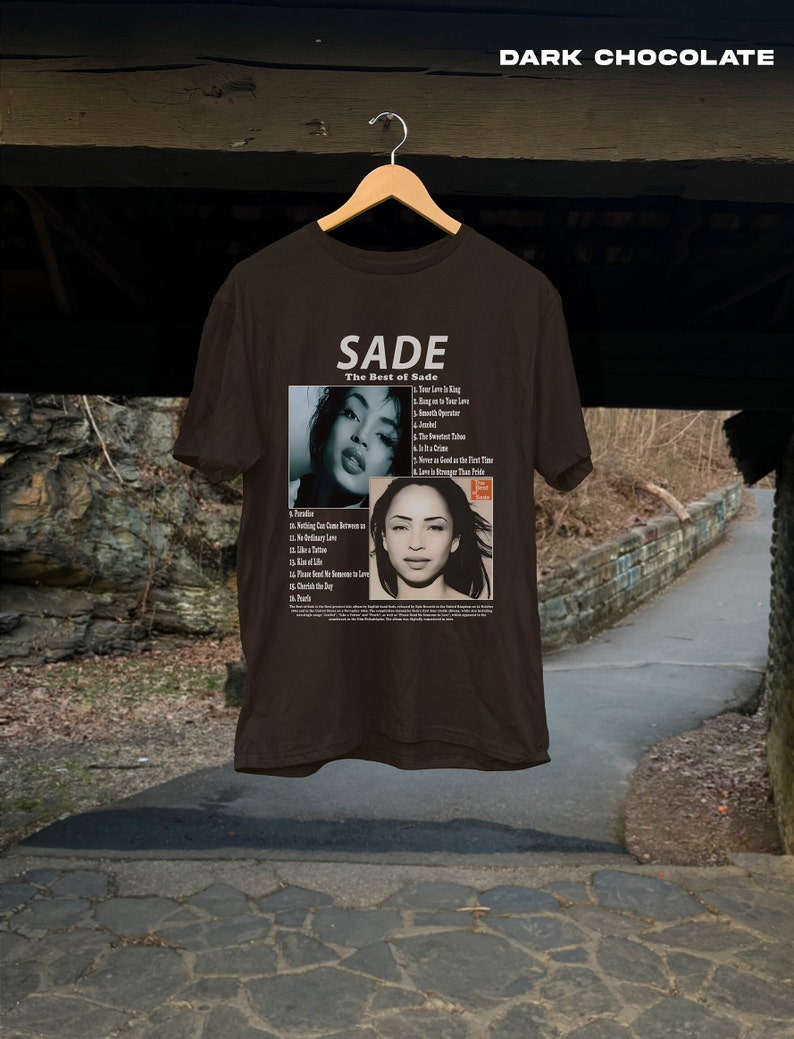 Sade Shirt, “The Best Of Sade” Album Shirt, Sade Tour Shirt, Sade Band Merch, Music Shirt