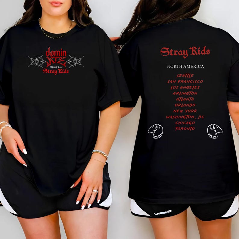 Stray Kids Dominate World Tour Shirt Stray Kids Shirt Skz Merch