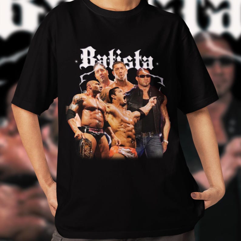 Batista Shirt  Vintage Wwe Wrestling Shirt For Pro Wrestling Fans