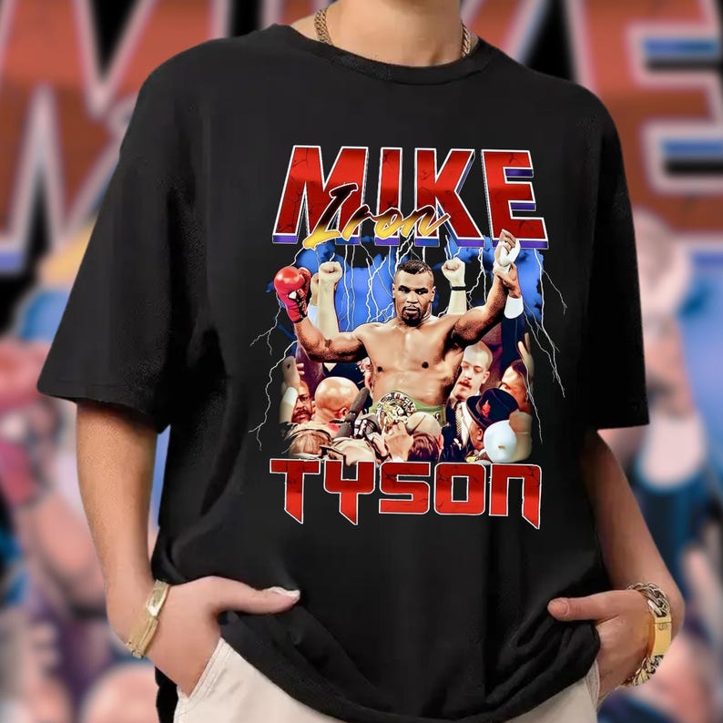 Mike Tyson Wwe Shirt  Iconic Design For Wrestling And Boxing Fans
