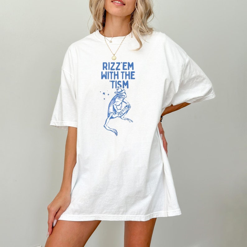 Vintage Rizz Em With The Tism Funny Shirt Funny Animal Graphic Shirt