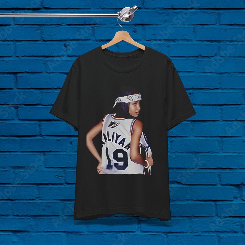 Aaliyah Iconic #19 Layer Jersey! ’96! Missy Elliot Janet Jackson Shirt