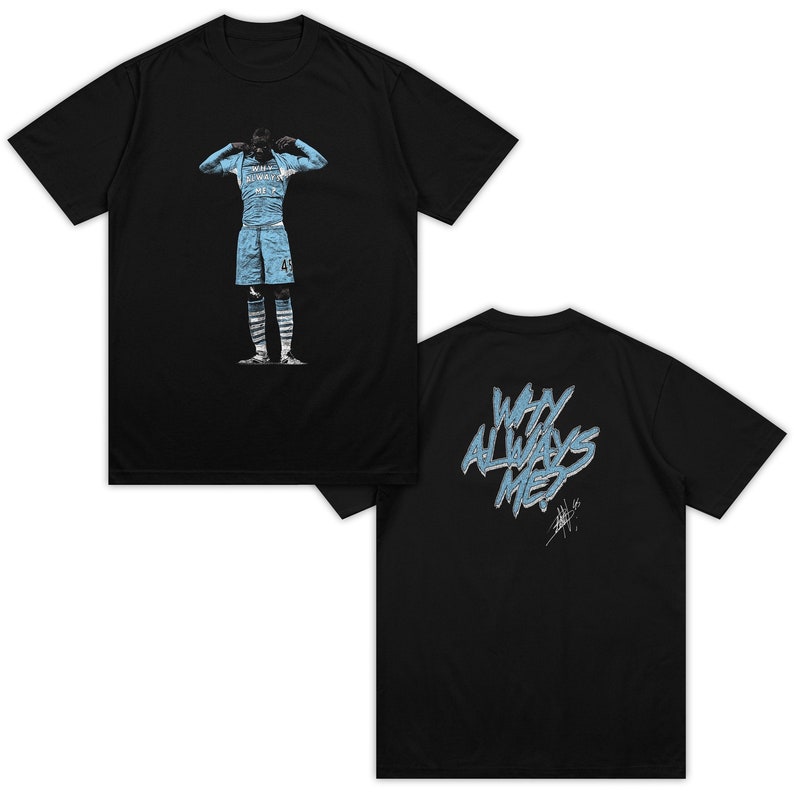 Mario Balotelli Graphic Shirt Iconic Retro Football Shirt Why Always Me Man City Shirt