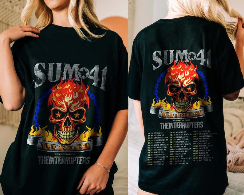 Heaven & Hell Shirt Sum 41 Sum 41 American Tour 2025