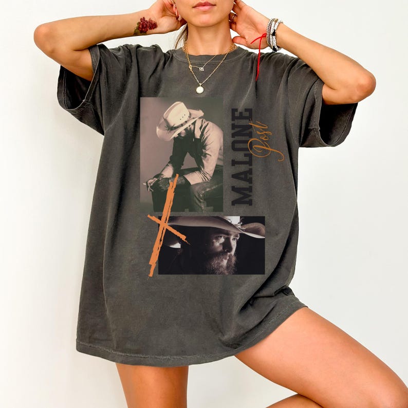 Vintage Post Malone Rap Music Merch Graphic Shirt Retro Posty 90S Austin Album Shirt