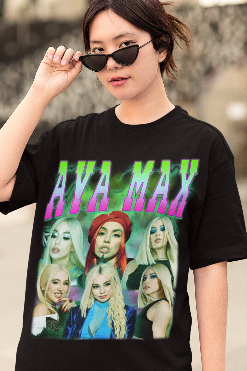 Ava Max Retro Shirt Ava Max Vintage 90’S Print Shirt Ava Max Clothing