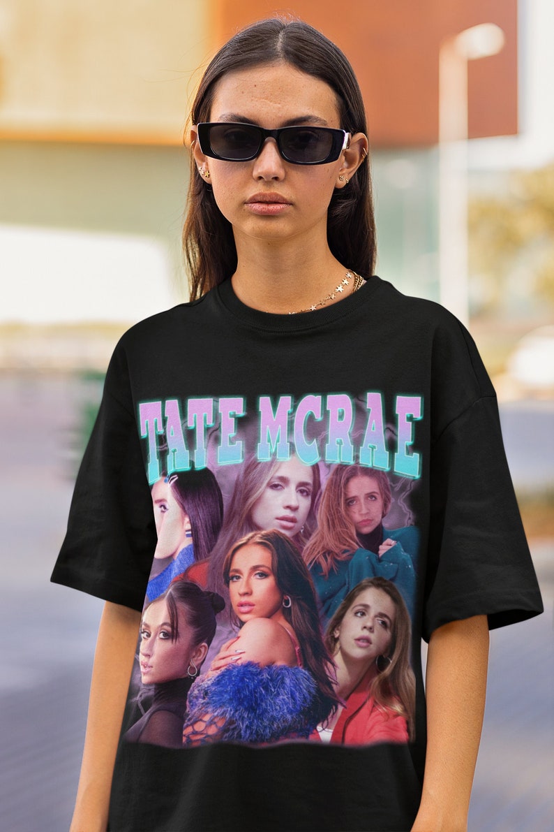 Tate Mcrae Retro Shirt Tate Mcrae Vintage Print Shirt Tate Mcrae Clothing