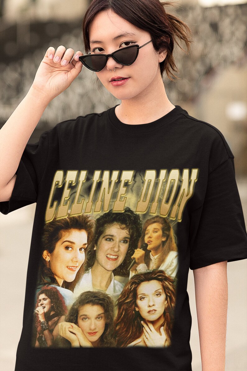 Celine Dion Retro Shirt Celine Dion My Heart Will Go On Vintage Print Shirt
