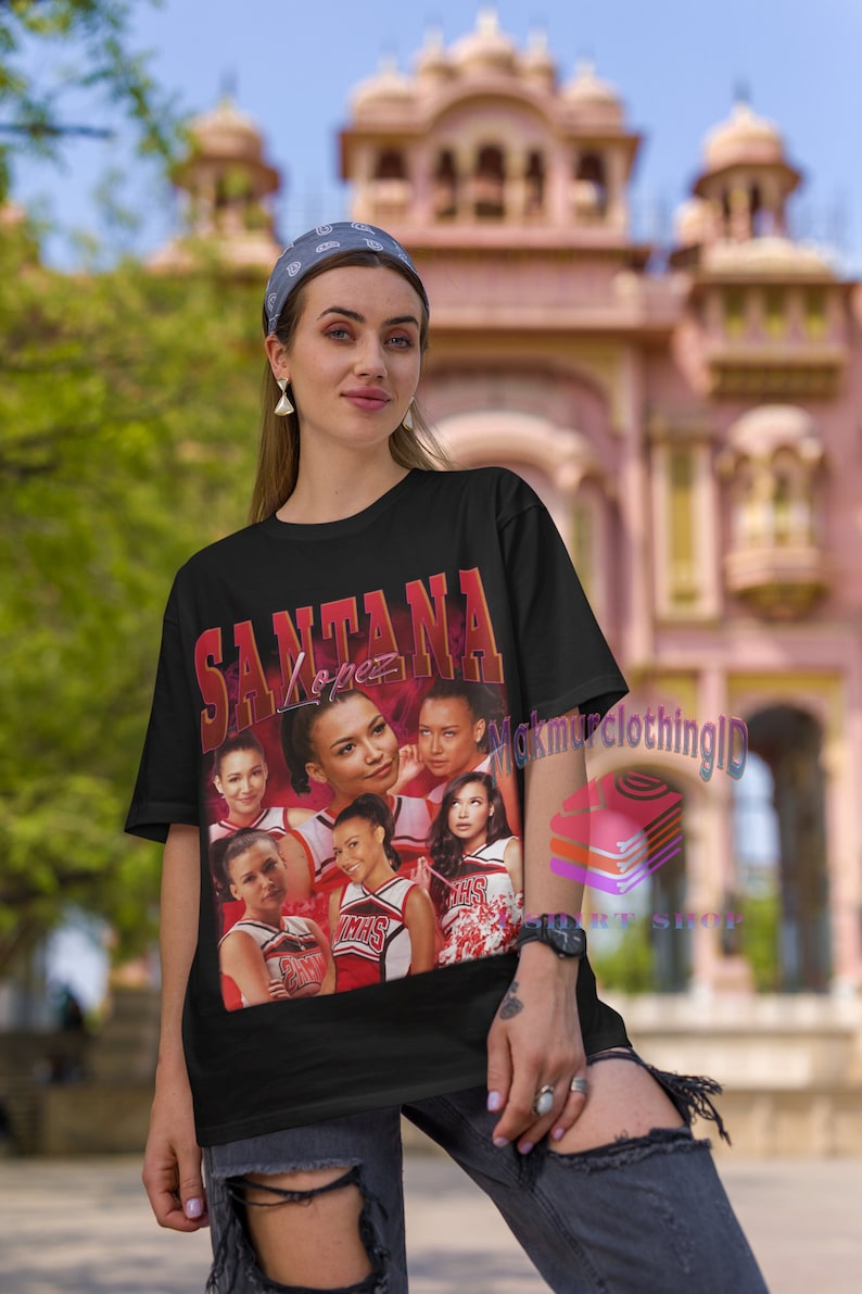 Santana Lopez Retro Shirt Santana Lopez Santana Lopez Vintage Print 90’S Shirt
