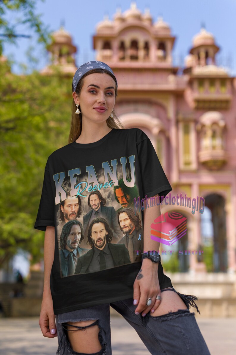 Keanu Reeves Retro Shirt Keanu Reeves Vintage Print 90’S Shirt Keanu Reeves Clothing