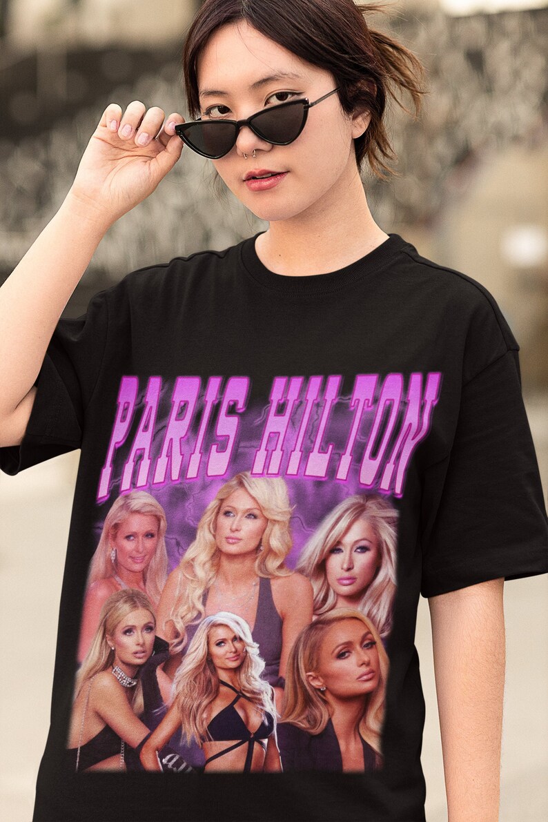 Paris Hilton Retro Shirt Paris Hilton Vintage 90’S Print Shirt