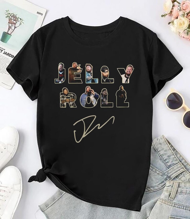Signature Jelly Roll 90S Vintage Shirt Jelly Roll 2025 Tour Shirt Jelly Roll Fan Gift