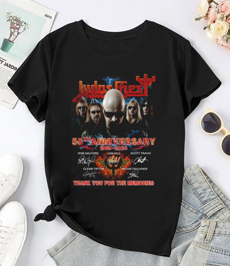 Signature Judas Priest 55Th Years Shirt Judas Priest 90S Vintage