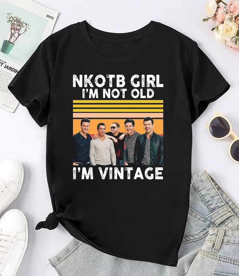 Nkotb Girl I’M Not Old I’M Vintage Shirt New Kids On The Block Tour 2025 Shirt