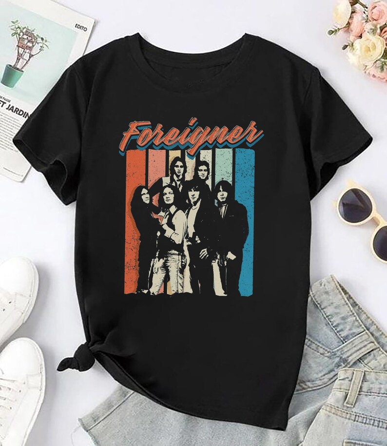 90S Vintage Rock Band Foreigner Shirt Foreigner Band Bootleg Shirt
