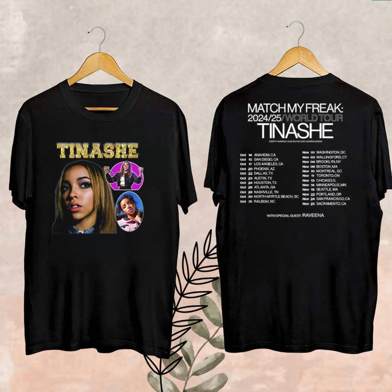 Tinashe Bootleg Vintage Shirt 2025 Tinashe Match My Freak Tour Shirt Tinashe 2025 Concert