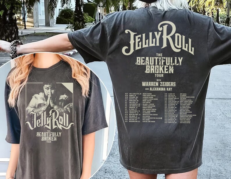 Jelly Roll The Beautifully Broken Tour 2025 2 Side Shirt Jelly Roll Shirt