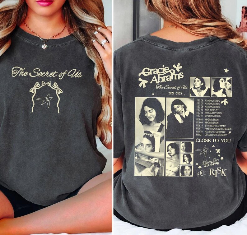 90S Gracie Abrams Shirt Gracie Abrams Shirt The Secret Of Us Tour 2025