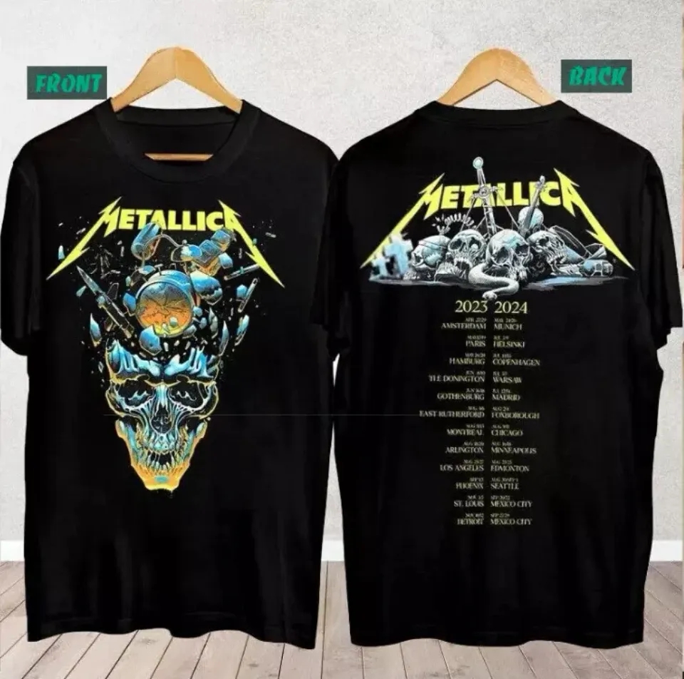 Metallica Band Metal Tour 2025-2025 M72 T-Shirt Tour Music Event T-Shirt