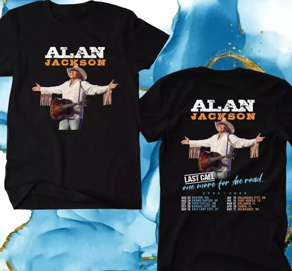 Alan Jackson Last Call One More Tour 2025-2025 2 Side Tshirt