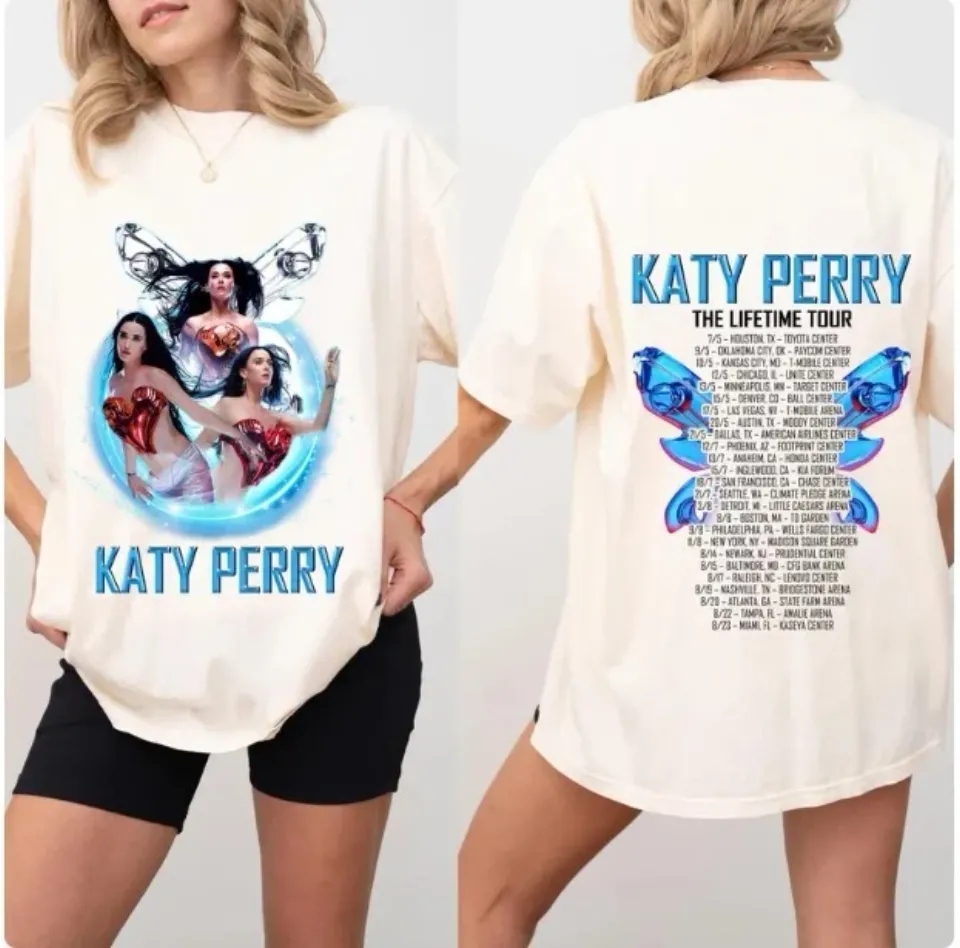 Katy Perry 2025 Concert, Katy Perry The Lifetime Tour T-Shirt