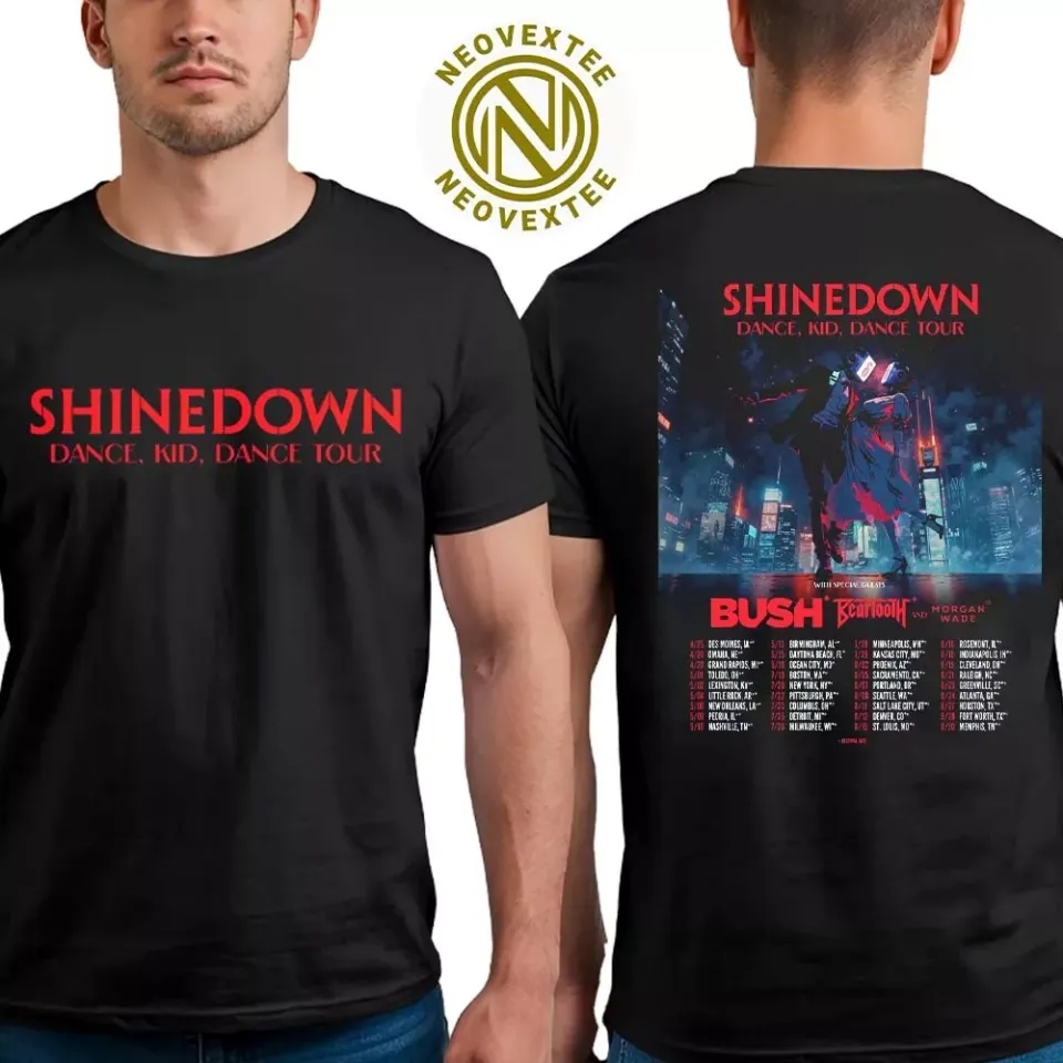 Shine Down 2025 Tour Shirt, Bush Beartooth Morgan Wade Dates Tee, Fan Gift Unisex