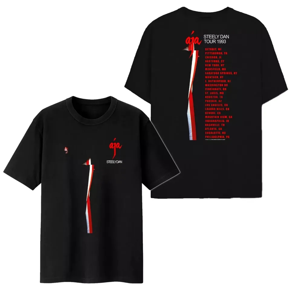 Steely Dan Aja Tour 1993 T-Shirt, Vtg 90S Steely Dan Rock Band Tour Shirt Fan