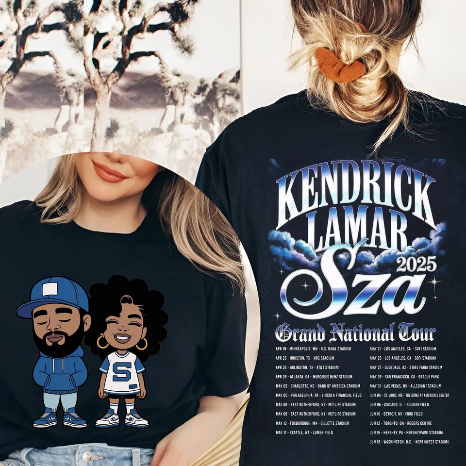 Sza Kendrick Lamar 2025 Tour Shirt – Grand National Tour Merch