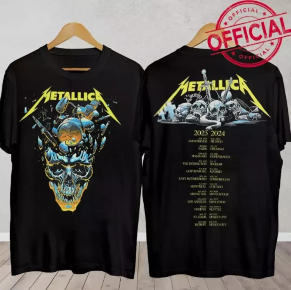 Metallica Band Metal Tour 2025 2025 M72 Tour Music Event T-Shirt