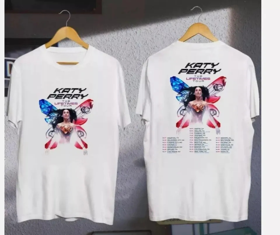 Katy Perry Graphic Shirt, Katy Perry The Lifetime Tour 2025 T-Shirt