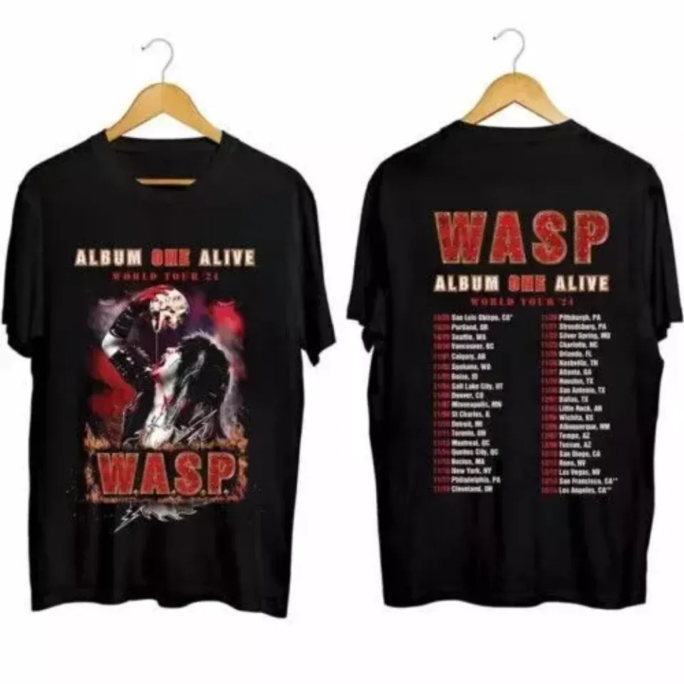 W.A.S.P. Album On Alive 2025 Tour T-Shirt, Wasp Band Fan Shirt