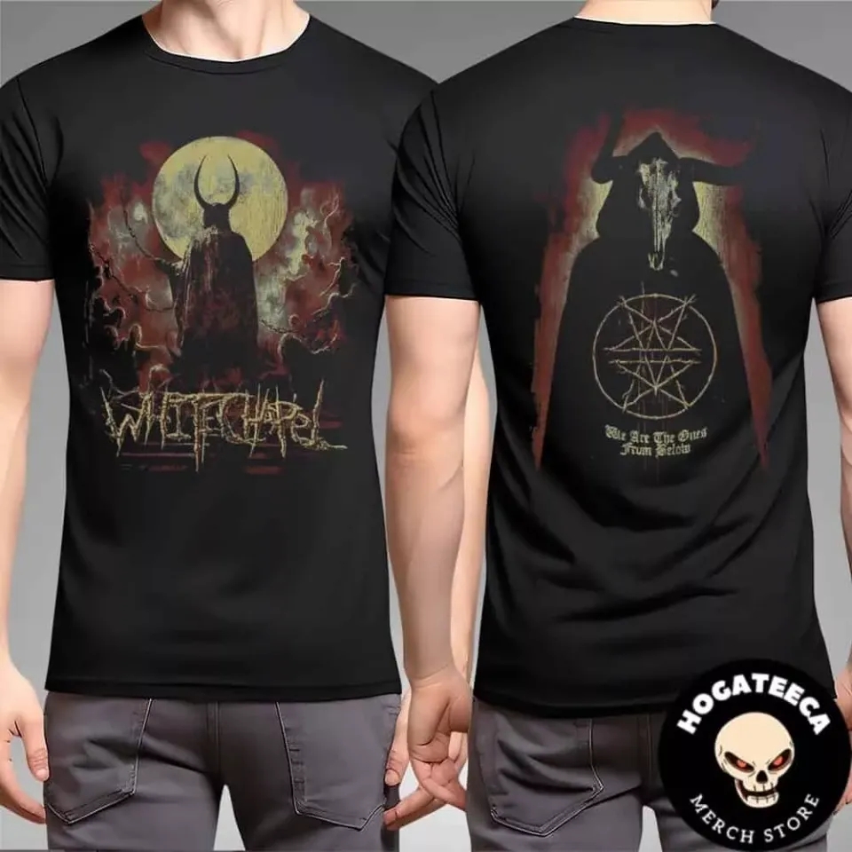 Whitechapel Hymns In Dissonance Tour Merch From Below Faded Black T-Shirt