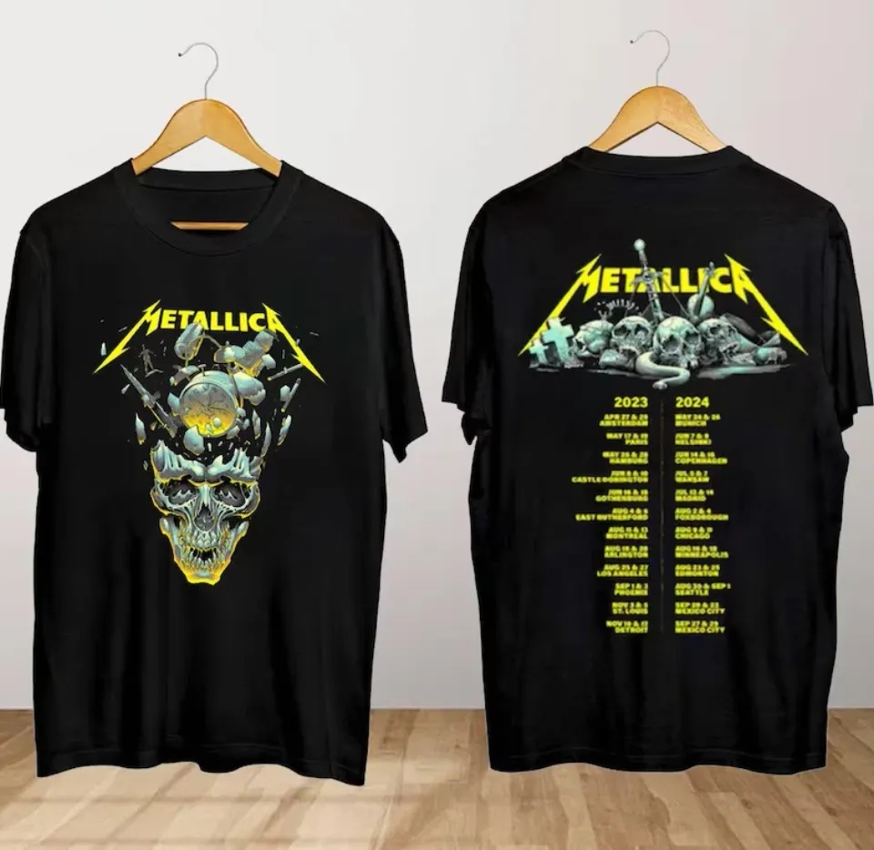Metallica Band Metal Tour 2025 2025 M72 Tour Music Event T-Shirt