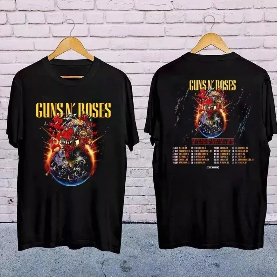 European And Middle East Tour 2025 Unisex Double Sided T-Shirt