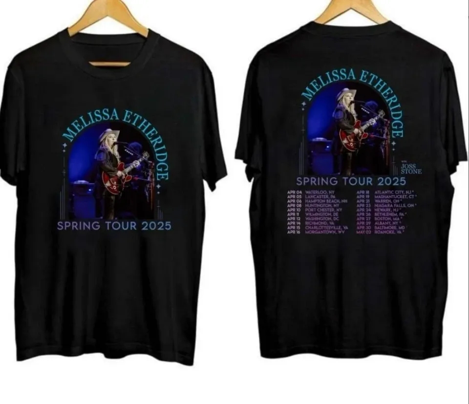 For Fan Melissa Etheridge Spring Tour 2025 Shirt Great All Size T-Shirt