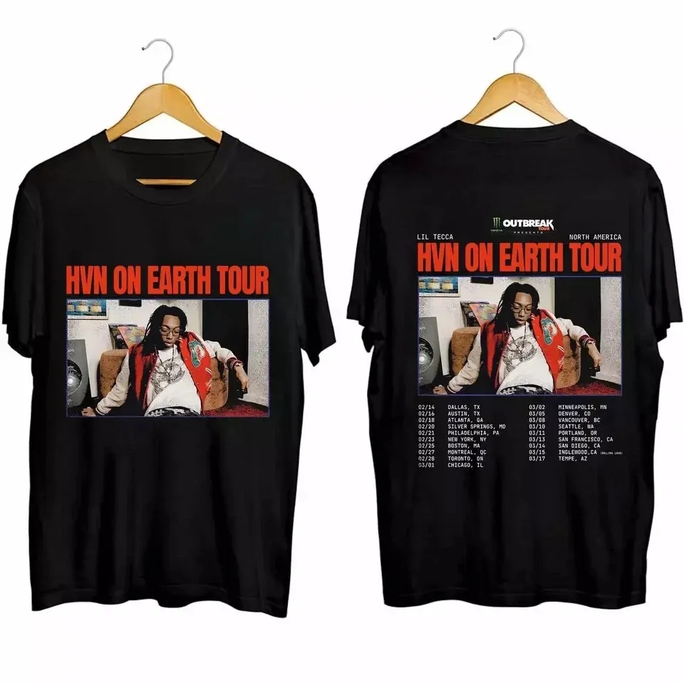 Lil Tecca Hvn On Earth Tour 2025 Shirt, Lil Tecca Fan T-Shirt