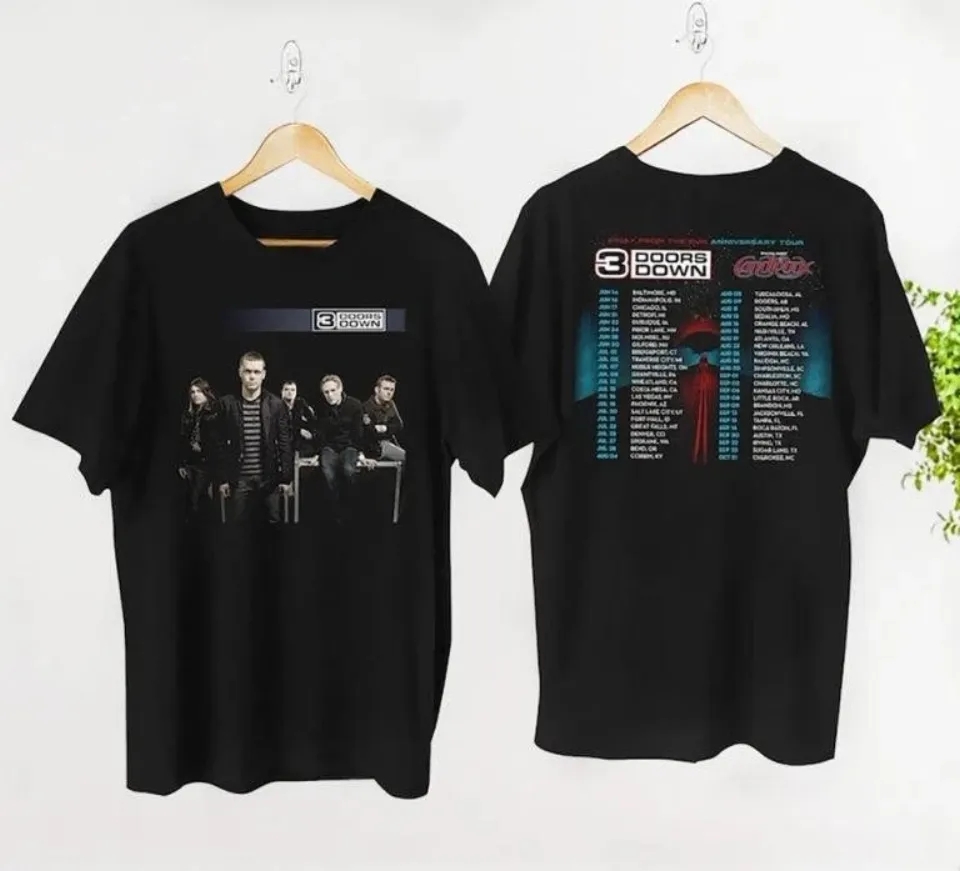3 Doors Down Rock Band Concert 3 Doors Down Tour 2025 2025 Shirt