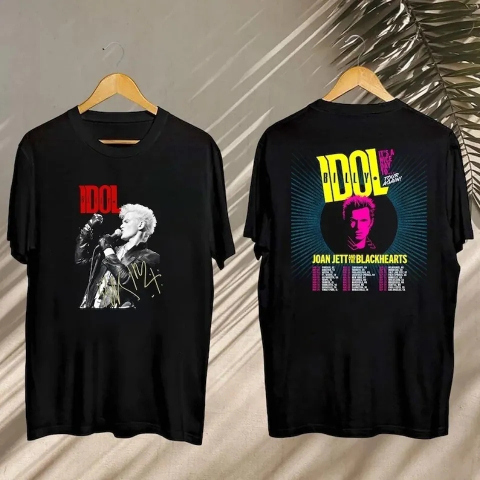 Billy Idol 2025 Concert, Billy Idol It’S Nice Day To Tour Again 2025 T-Shirt